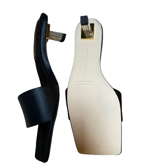 Good American Black Flats with Gold Accents - Picture 2 of 5